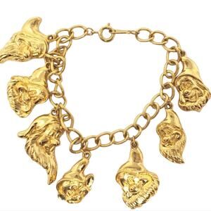 Disney Snow White & 7 Dwarfs Vintage Charm Bracelet